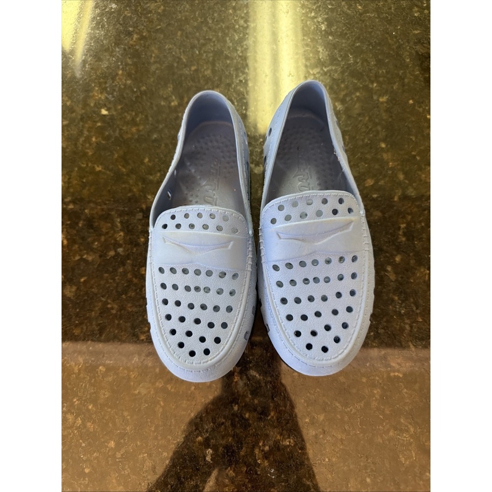 Floafers Boys Sz 1 Loafers Prodigy Driver Light Blue Preppy Beach 30A Coastal